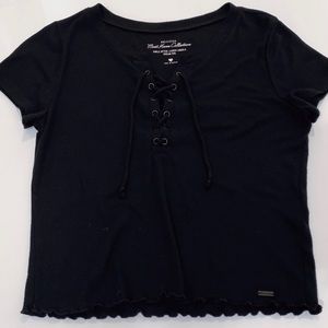 american eagle tie top